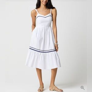 J Crew Factory Corsette Midi Dress